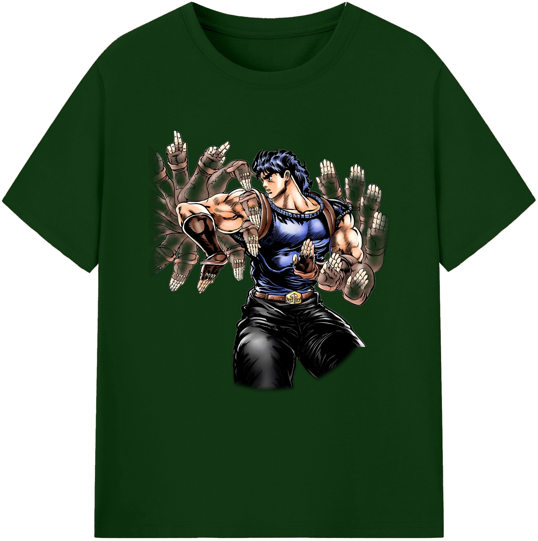 （画像用） ジョジョの奇妙な冒険 /ジョナサン?ジョースター JoJo's Bizarre Adventure Jonathan Joestar 綿100％半袖Tシャツ（フロントプリント）